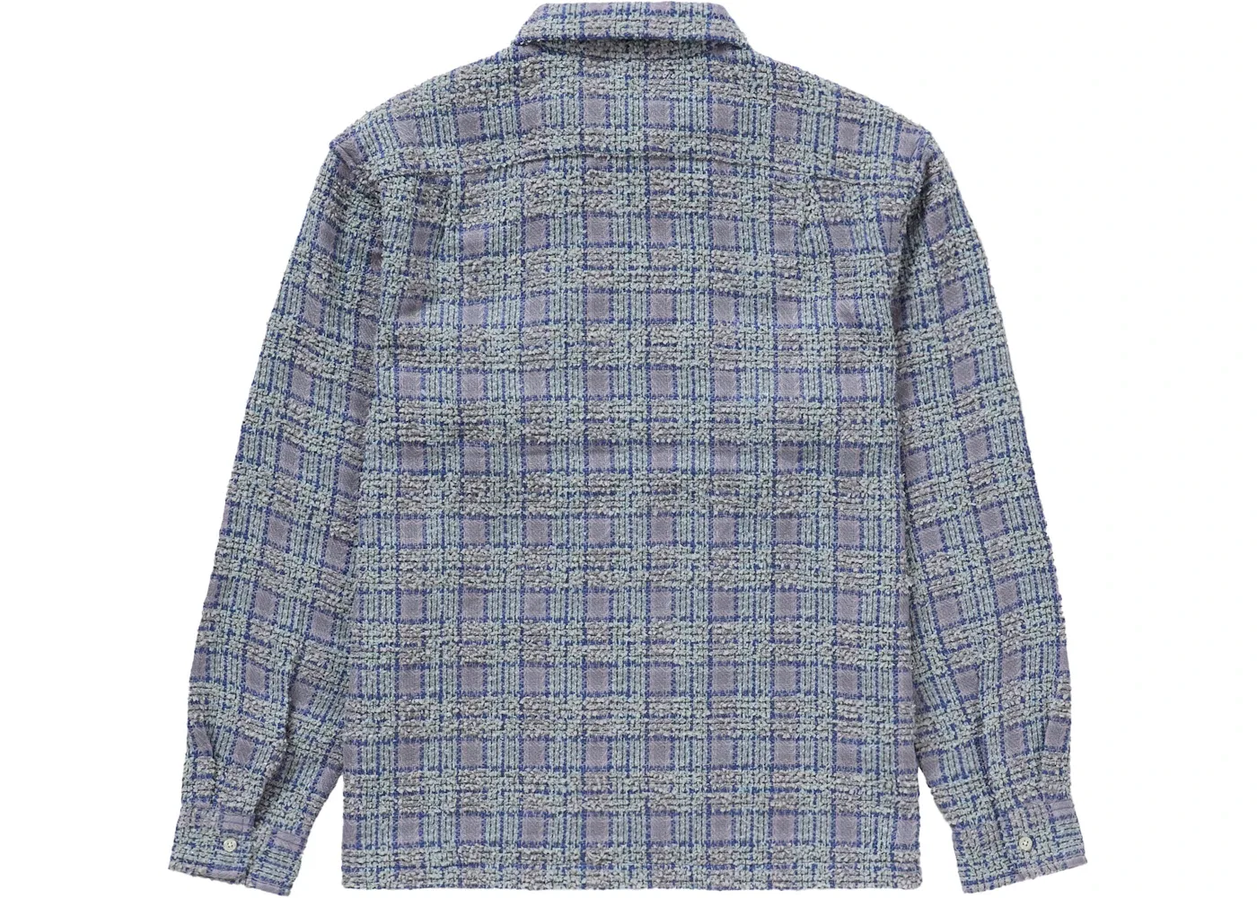 Мужская рубашка из букле на молнии Supreme Shirt, Blue — фото 2