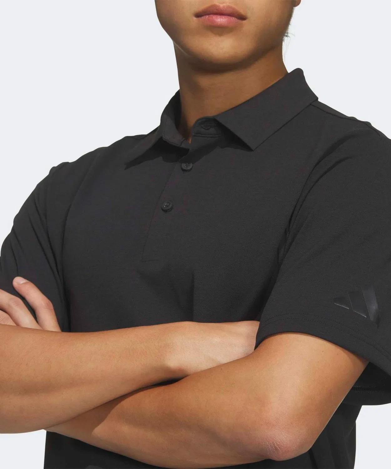 Мужская поло из пике с коротким рукавом Premium Regular Fit Adidas, Black — фото 3