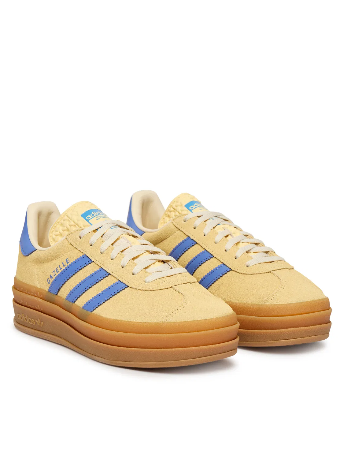 Кроссовки для девочки Gazelle Bold Adidas, бежевый — фото 2