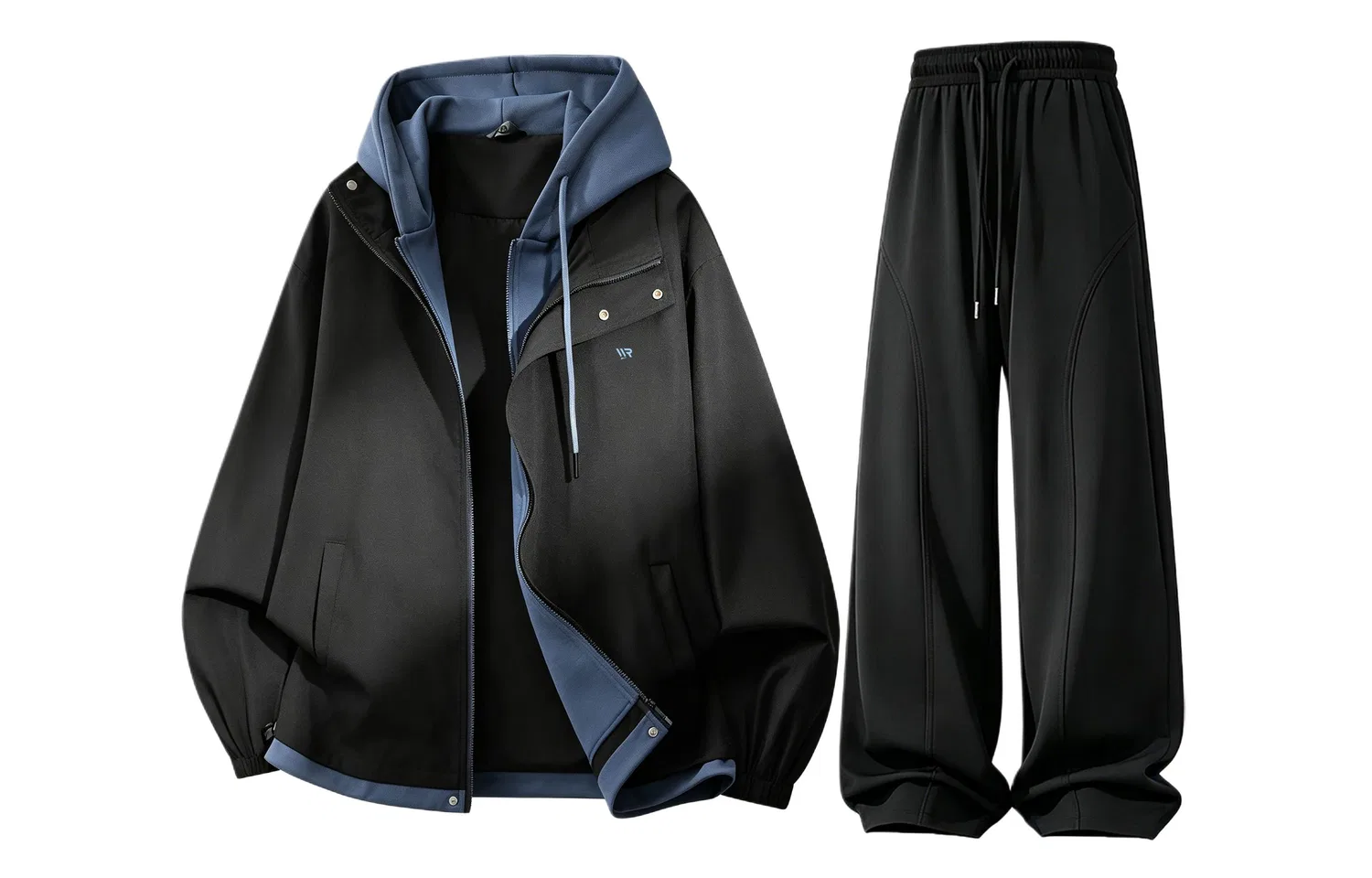Детский комплект из куртки-ветровки и брюк с капюшоном, с принтом, Windbreaker Jacket & Pants Sets, WARRIOR