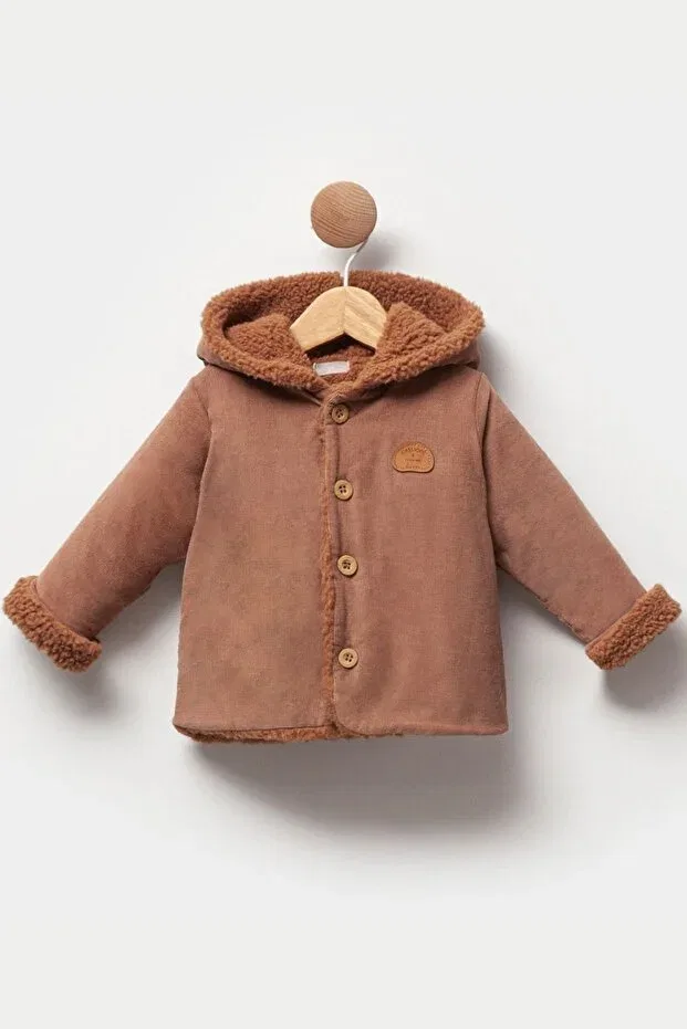 Детское зимнее пальто для девочек на флисе Cassiope, Brown