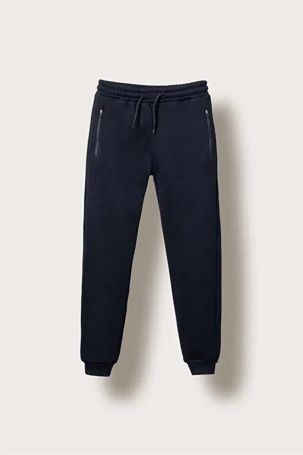 Детские спортивные штаны для мальчиков на молнии Mışıl Kids, Navy Blue