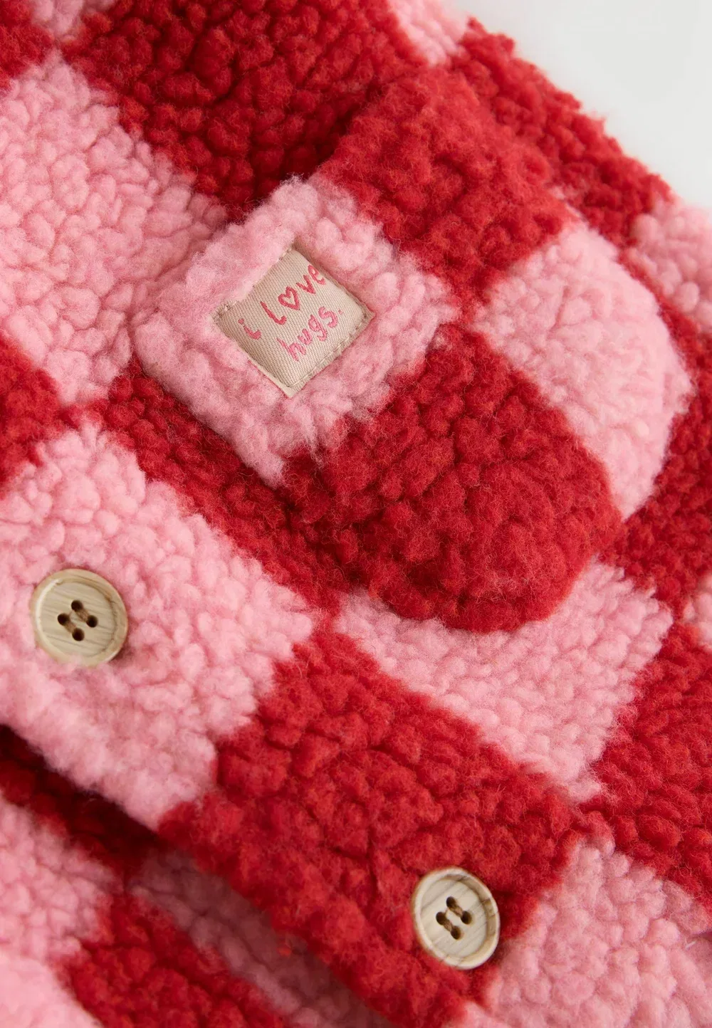Комбинезон-Пижама для малышей стандартного кроя Next, Pink And Red Checkerboard — фото 3