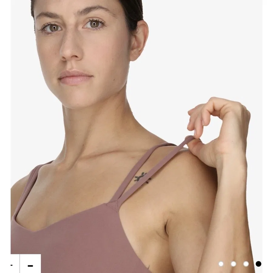 Спортивный бюстгальтер с легкой поддержкой Dri-Fit Alate Trace Light-Support Padded Strappy Training Nike, Коричневый — фото 4