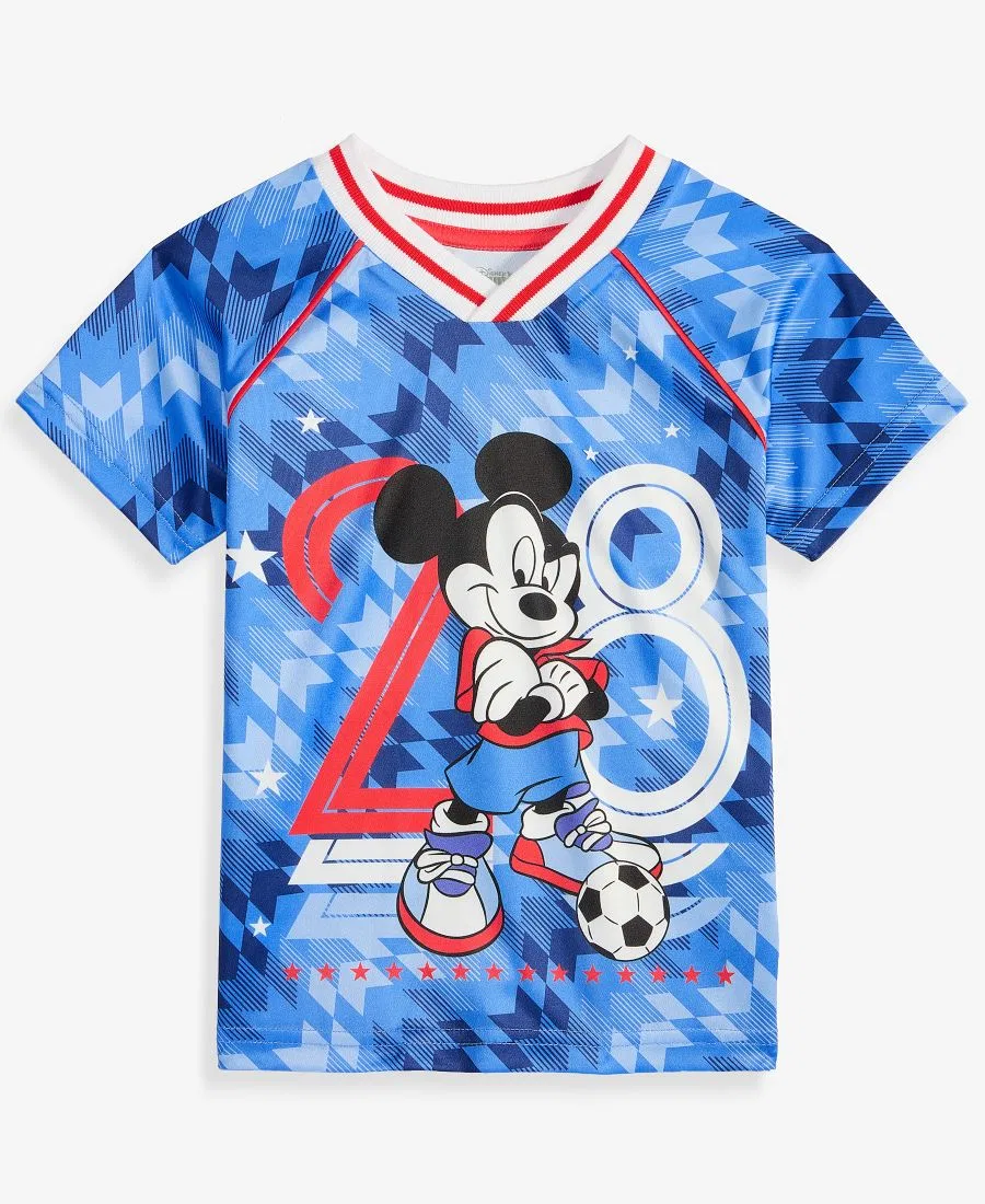 Футболка с длинным рукавом с принтом Mickey Mouse World Cup Epic Threads, Blue