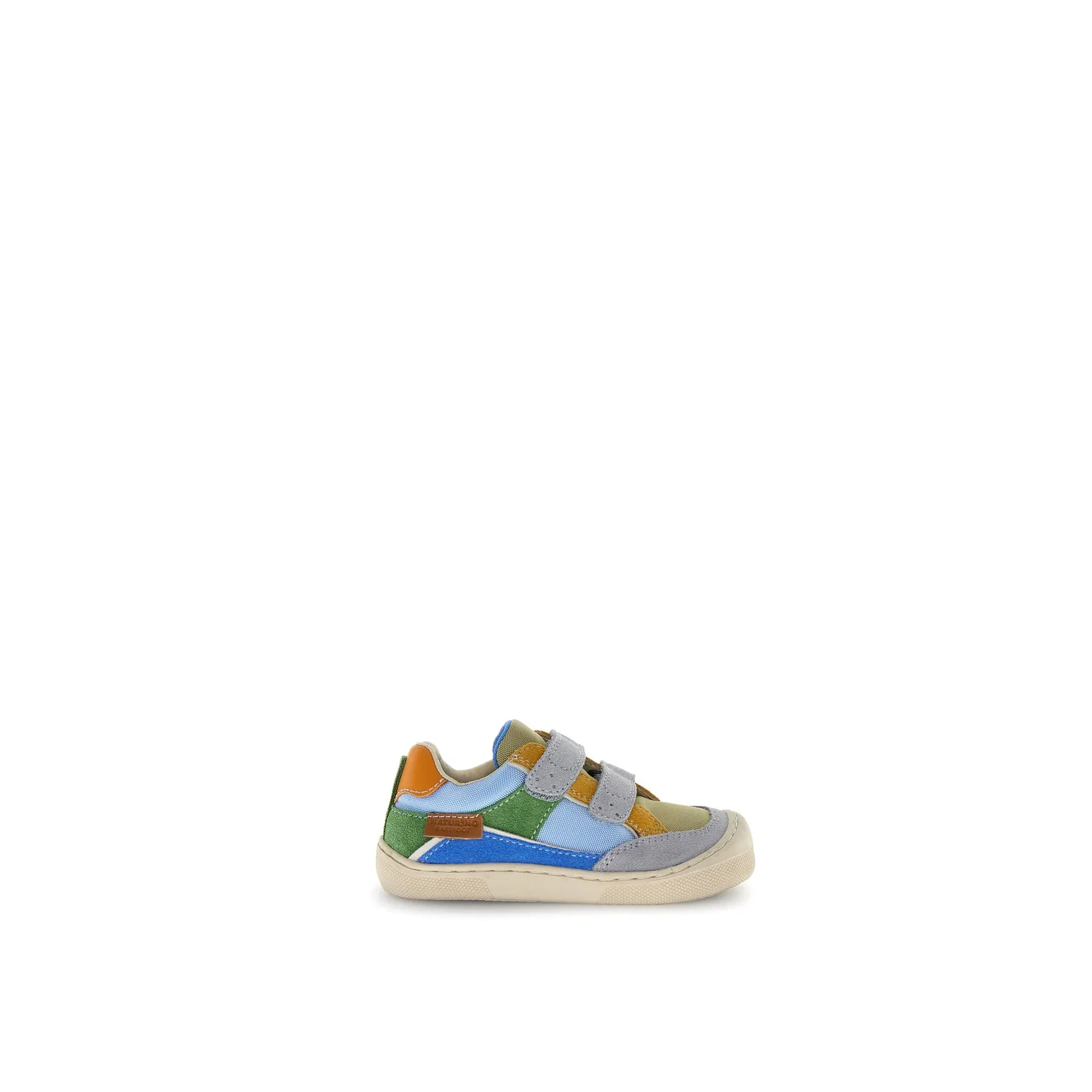 Детские текстильные кроссовки на липучках Naturino, Gray Multicolor