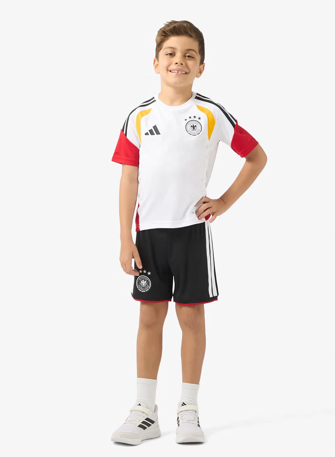 Шорты футбольные с принтом Germany 26 Home Replica Adidas, черный — фото 2