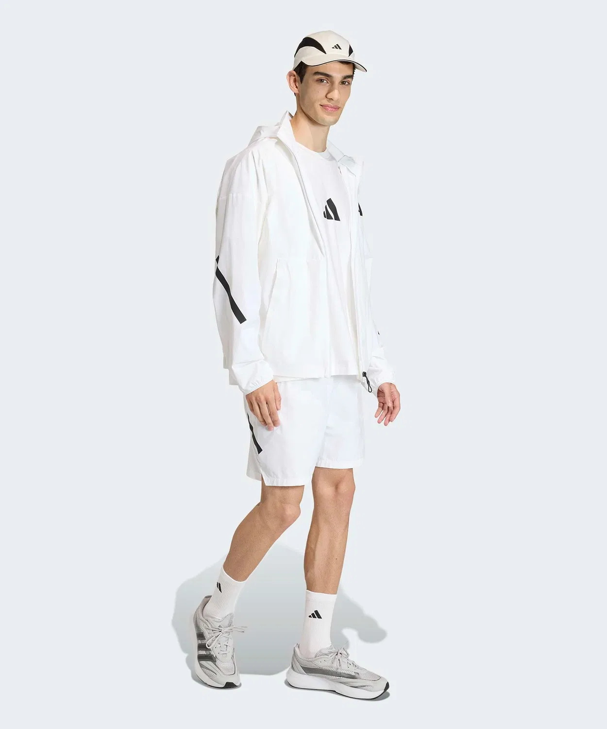 Мужские шорты с регулируемым поясом Z.N.E. Adidas, White — фото 3