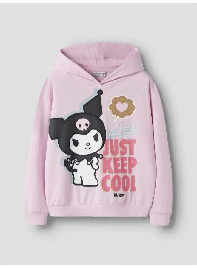 Свитшот с принтом Hello Kitty Name It, розовый — фото 4