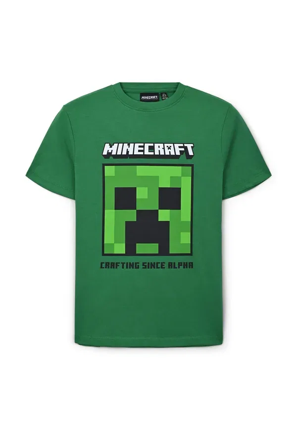 Футболка с принтом Minecraft, Terranova, verde, зеленый — фото 4