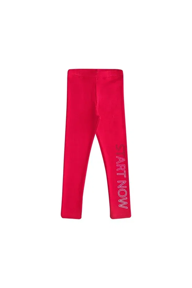 Детские леггинсы для девочек с принтом Lovetti, Red