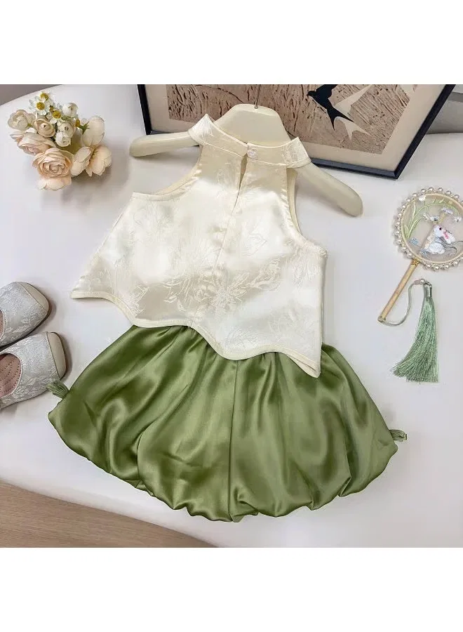 Комплект китайского стиля без рукавов с шортами Ayada Home — фото 4