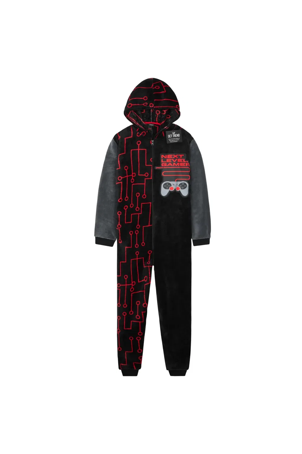 Игровой боди-комбинезон с капюшоном Citycomfort, Черный