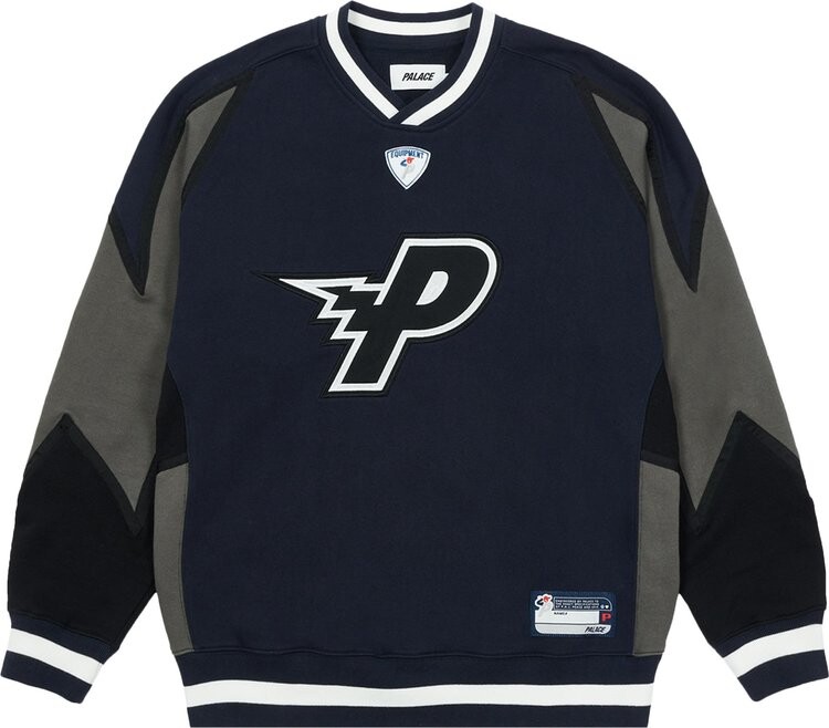 

Толстовка Palace Bolt Crew 'Grey/Black', черный
