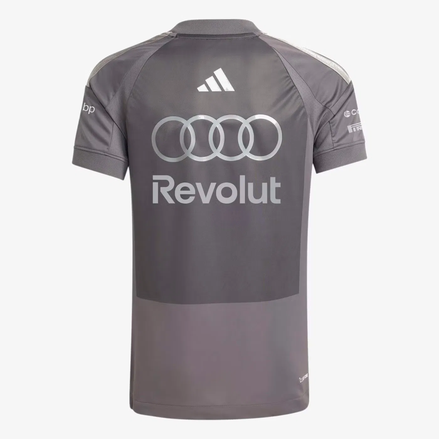 Джерси гоночное Audi Revolut F1 Team Driver Replica Adidas, серый — фото 3