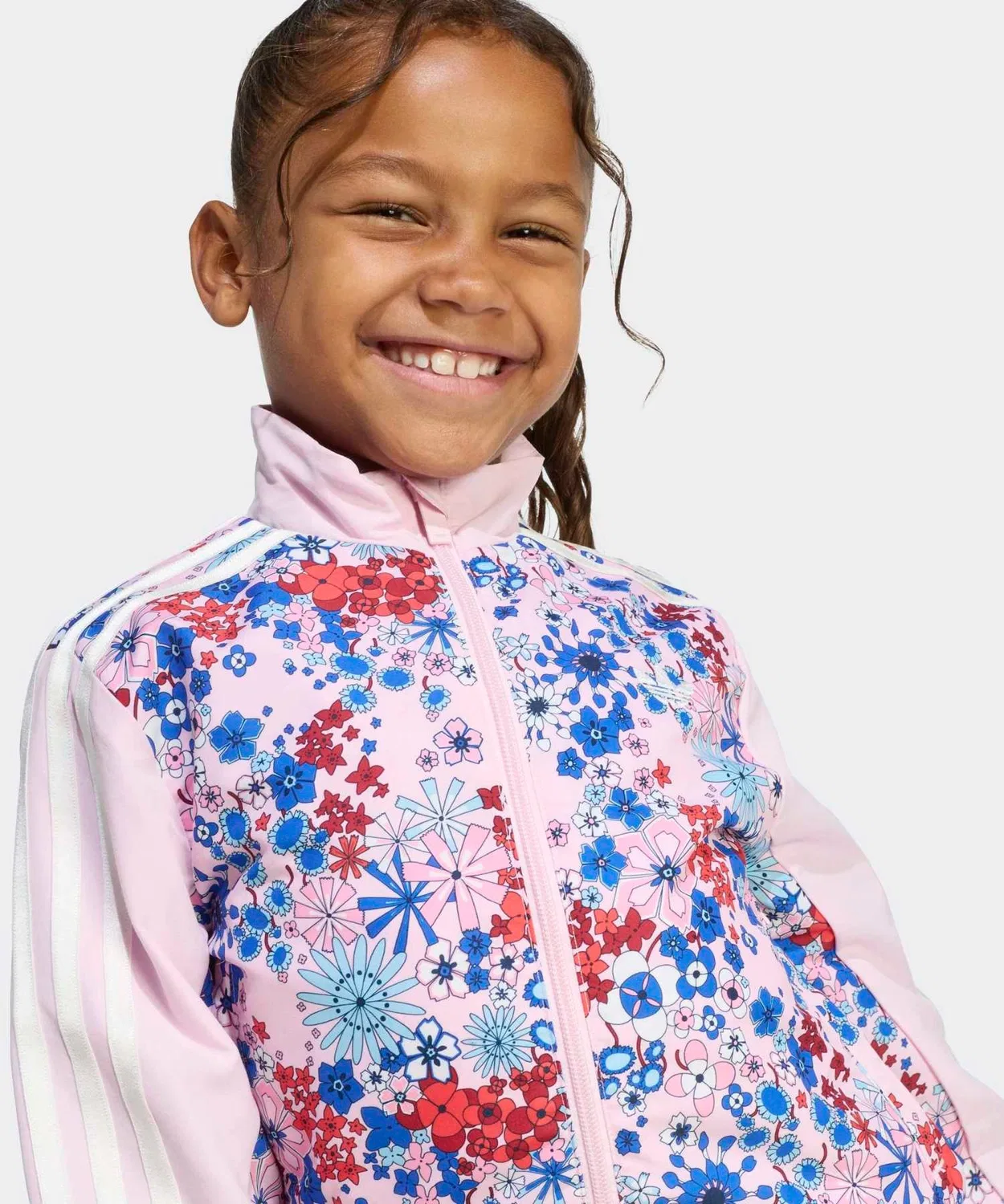Костюм спортивный Adidas Originals x Liberty London, 2 предмета, розовый — фото 3