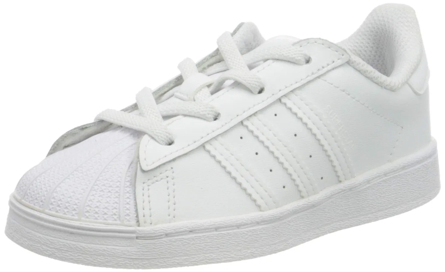 Детские кроссовки для мальчиков с принтом Superstar El I Adidas, White Blue Pink