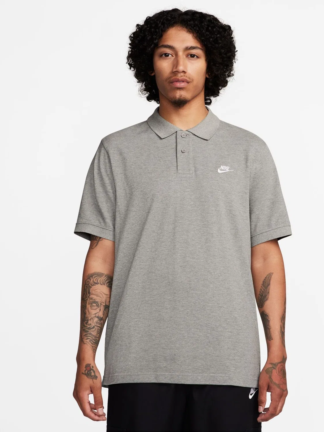 Поло Nike Club, Regular Fit, темно-серый