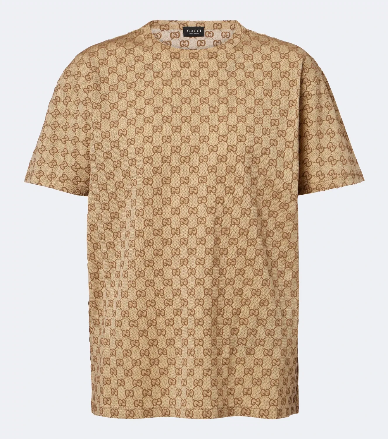 Футболка хлопковая Gucci, Coffee