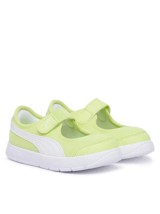 Кроссовки Courtflex v3 Lina V Inf Puma, зеленый — фото 2