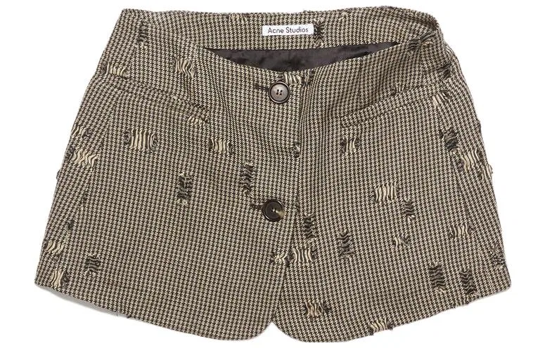 Женская короткая юбка Y2K Acne Studios, Beige