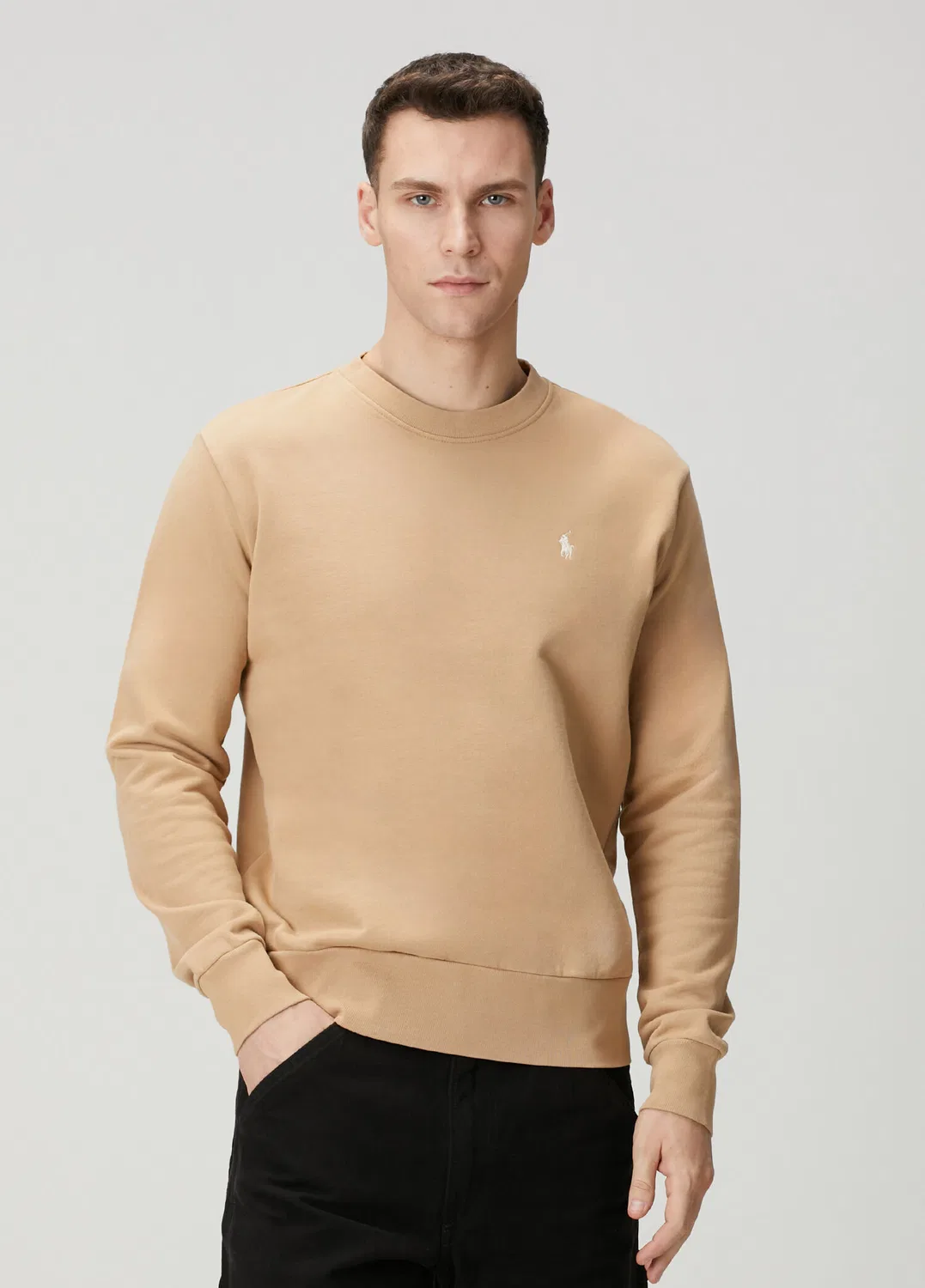 Свитшот с логотипом Polo Ralph Lauren, bej