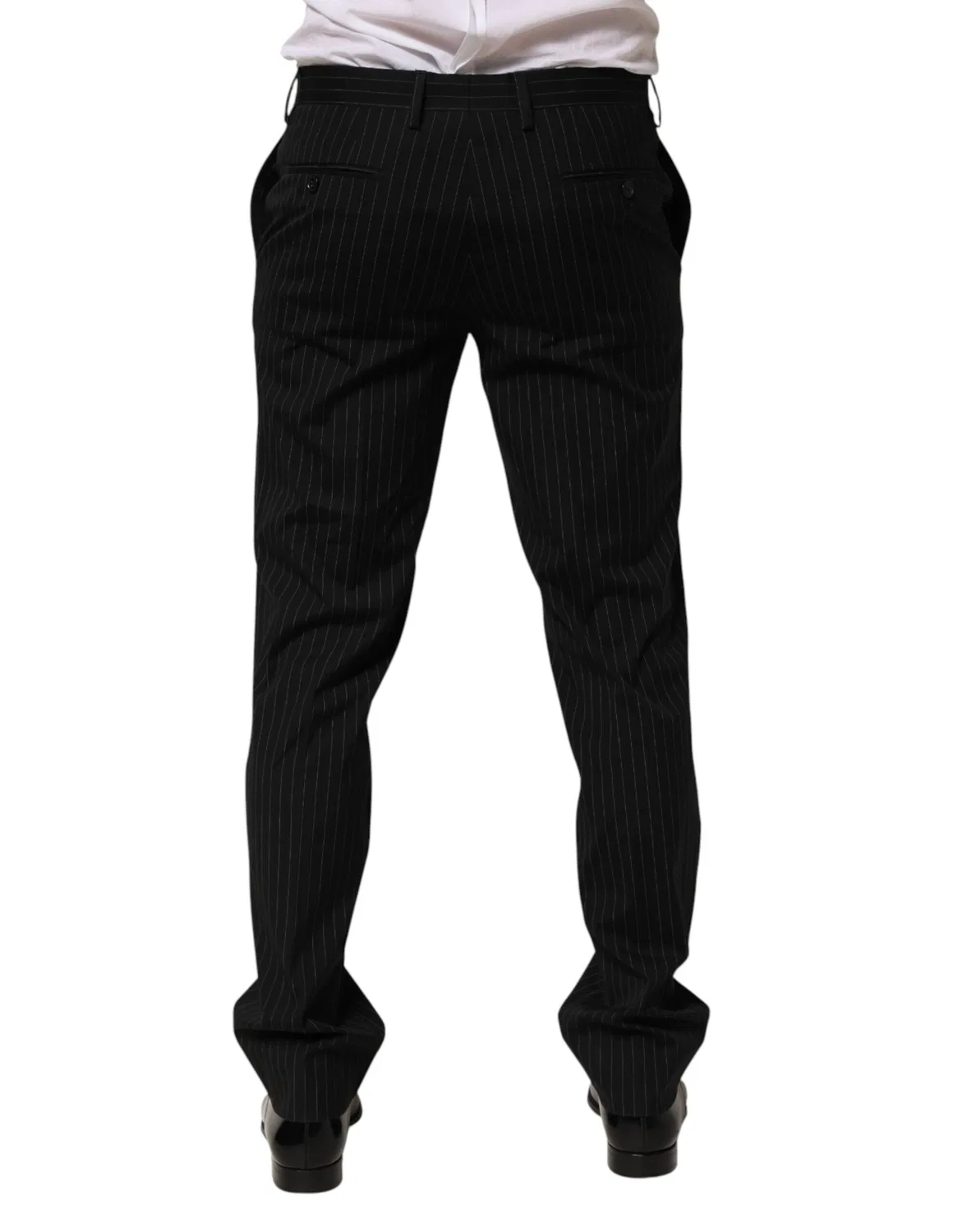 Мужские брюки классические с полосами Dress pants Dolce & Gabbana, Black — фото 4