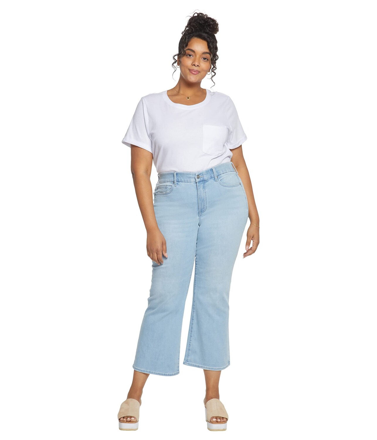 

Джинсы NYDJ Plus Size, Plus Size Waist Match Relaxed Flare in Hollander