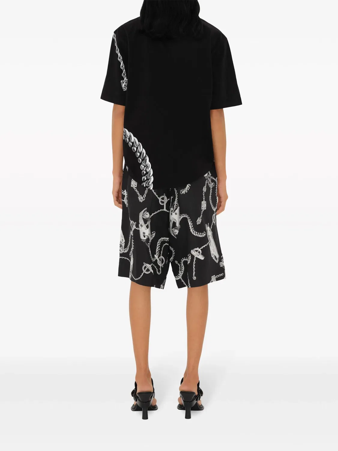 Футболка Shield Hardware из хлопка Burberry, черный — фото 2