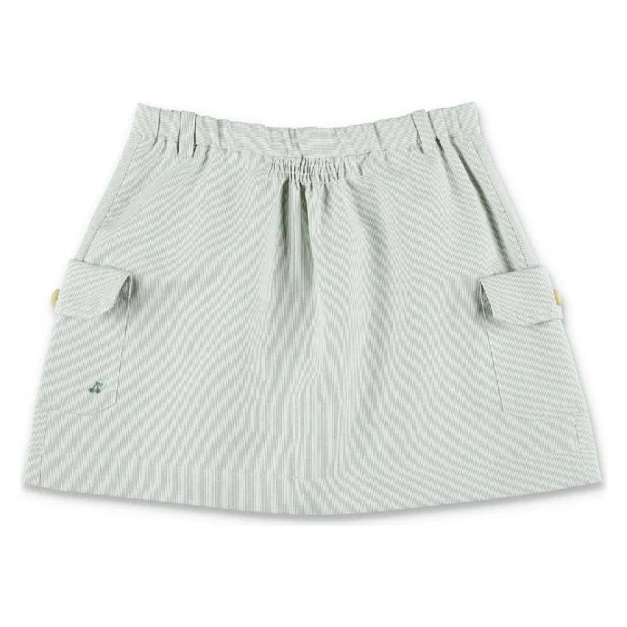 Юбка короткая из хлопка и льна Cotton-Linen Blend Short Skirt Bonpoint, Ra Amande — фото 2