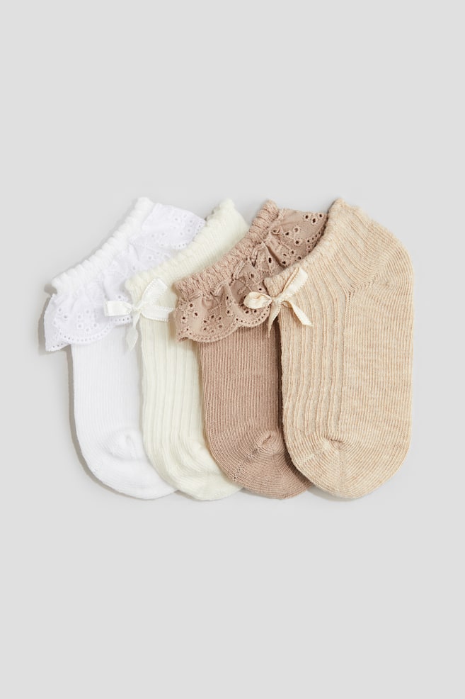 

4 пары коротких носков H&M, мультиколор