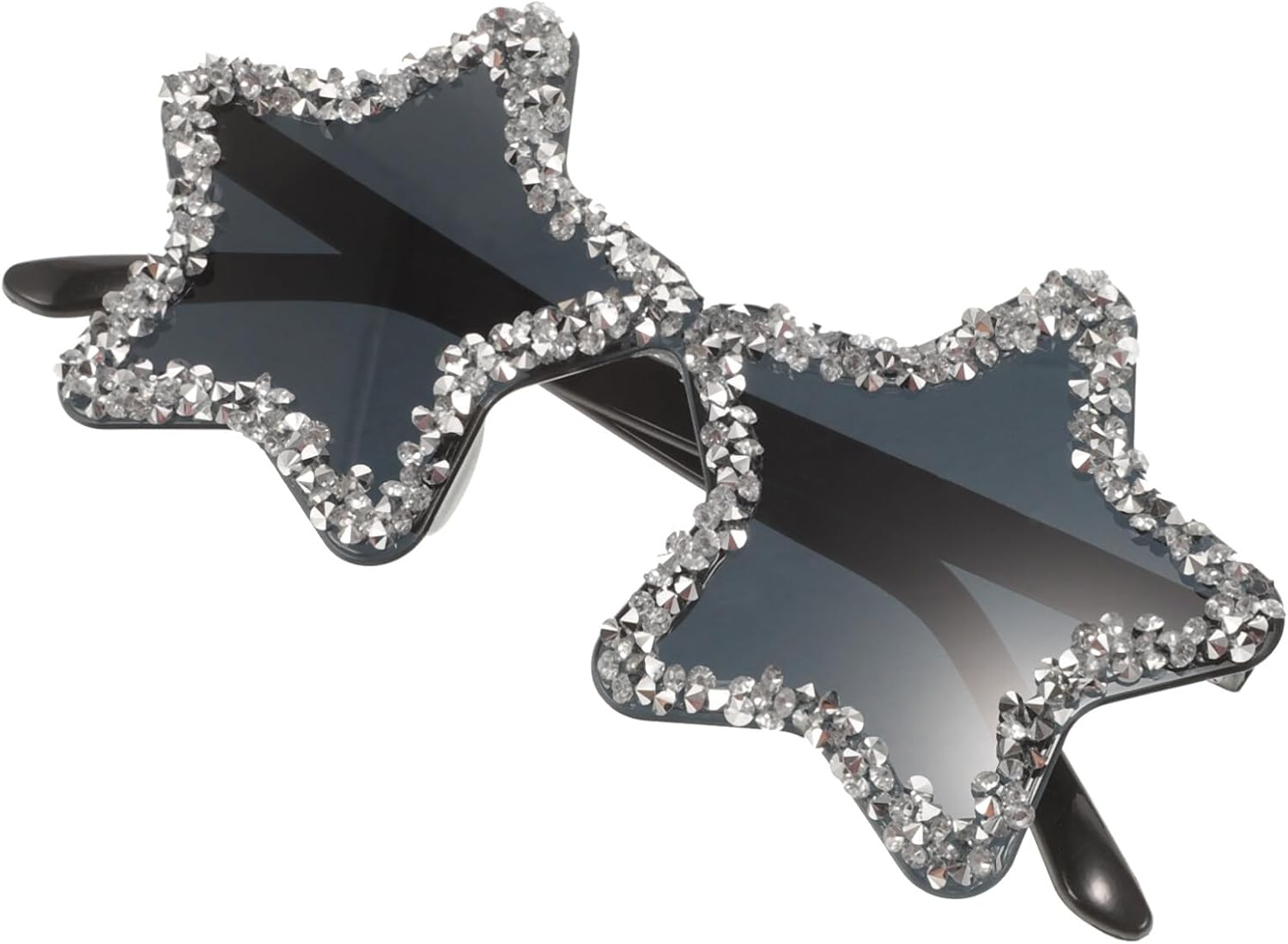 

Солнцезащитные очки GALPADA без оправы в форме звезды, конфетного цвета, для вечеринок, забавные очки для мужчин и женщин, с уникальными стразами для создания потрясающих фотографий, Black