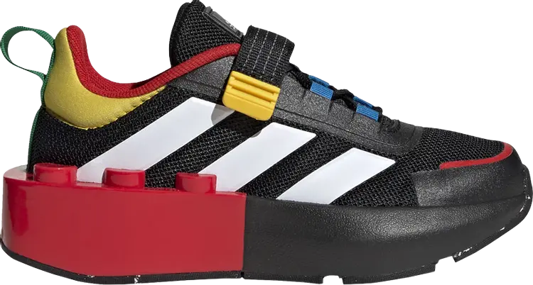 

Кроссовки Adidas LEGO x Tech Runner EL Little Kid 'Shock Blue Red', синий