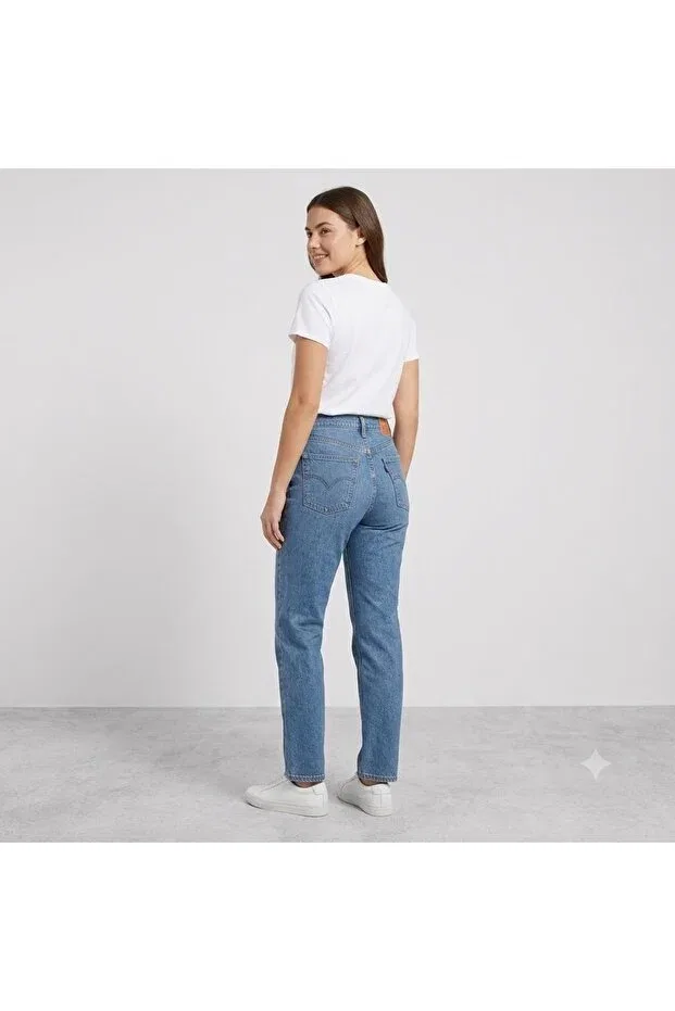 Женские джинсы укороченные 501 crop Levi'S, Blue — фото 3