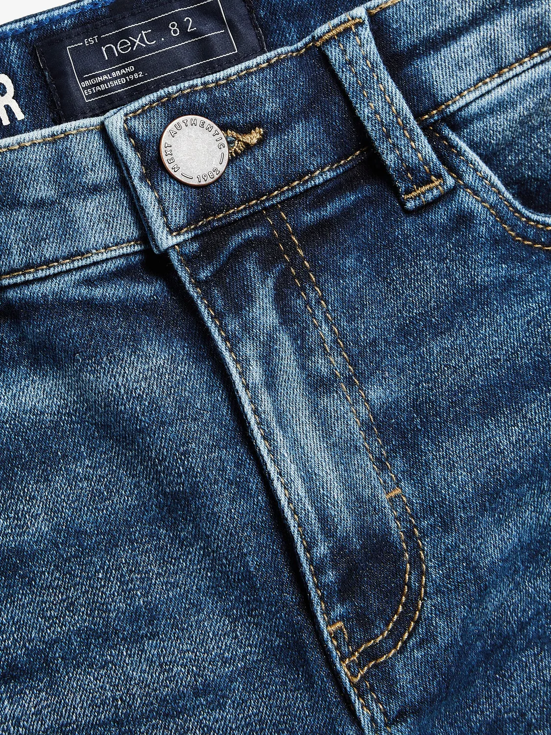Джинсы классические, кислотная стирка, Regular Fit Next, Blue Acid Wash — фото 3
