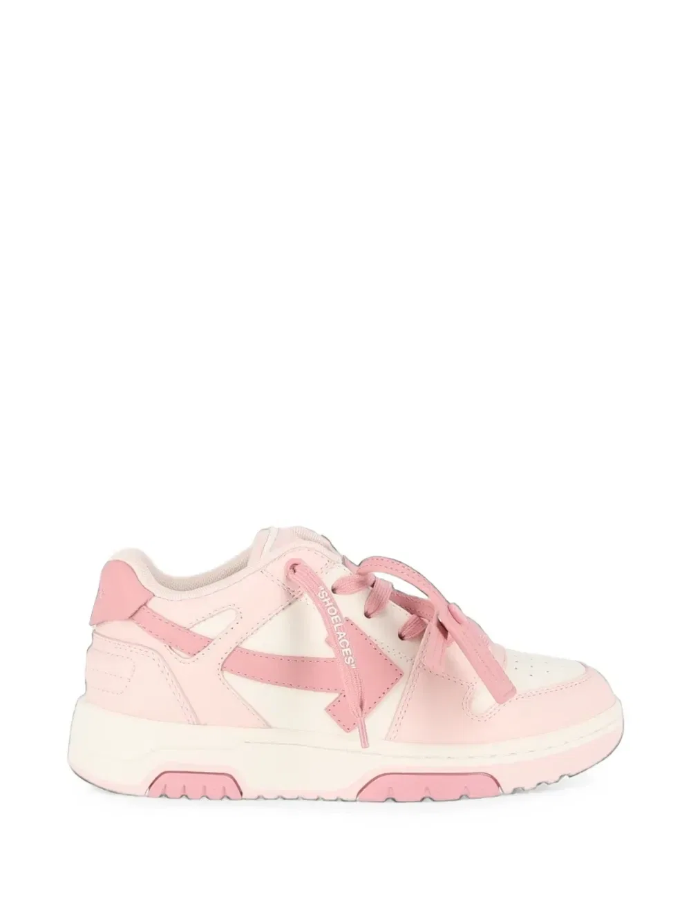Кроссовки Out Of Office на шнуровке OFF-WHITE, розовый — фото 2