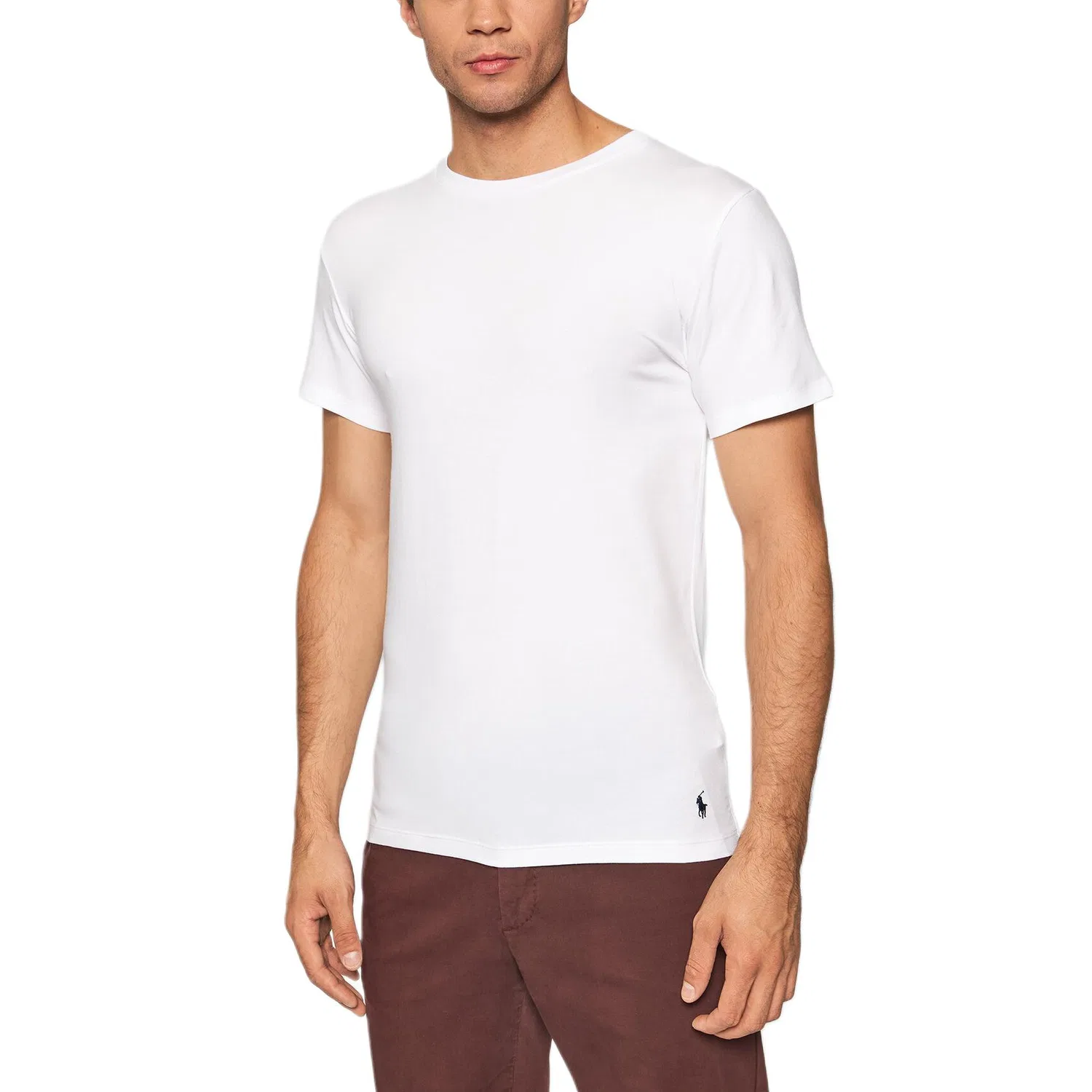 Мужская футболка с круглым вырезом, комплект из 2 штук, Polo Ralph Lauren, White — фото 4