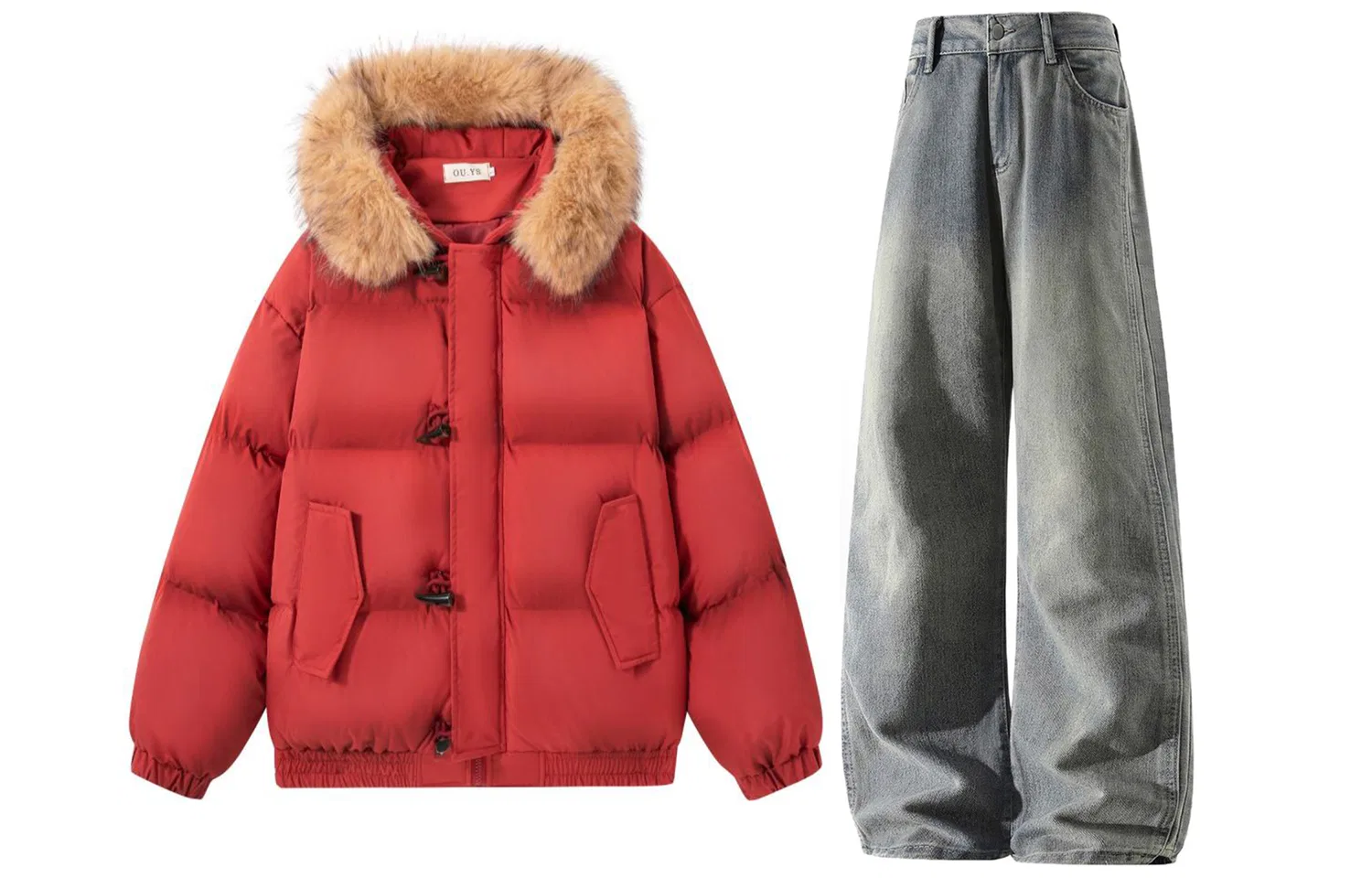 Детский комплект из утепленного худи с капюшоном и брюк, X1617, Black Puffer Jacket+Yellow Mud Pants, Black/Yellow — фото 3
