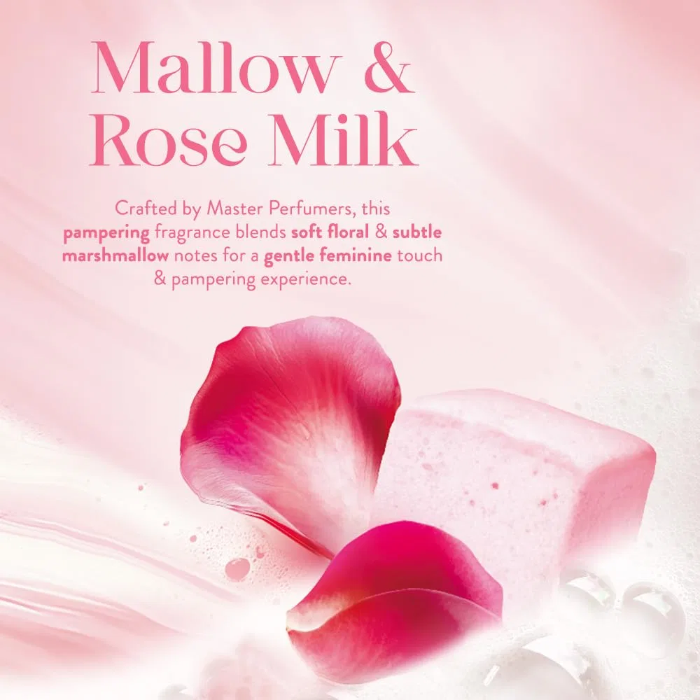 Пена для ванны Bubble Bath, Imperial Leather, набор 4 шт по 500 мл, Mallow and Rose Milk — фото 4