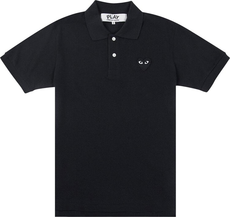 

Рубашка Comme des Garçons PLAY Heart Polo 'Black', черный