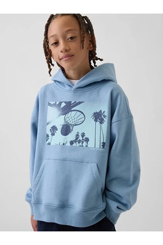 Детские свитшот для мальчиков с принтом Gap, Light Blue