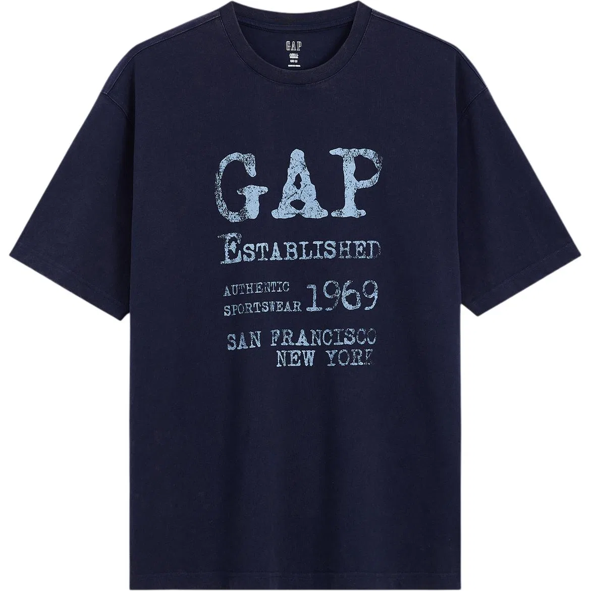 Женская футболка с круглым вырезом Marine Blue GAP