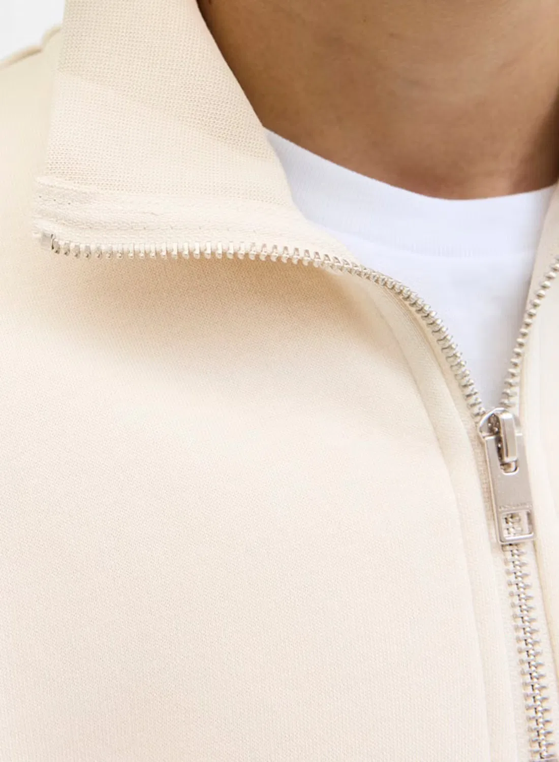 Свитшот на молнии с мягкой подкладкой Jjesoho Jack & Jones Junior, лунный — фото 4