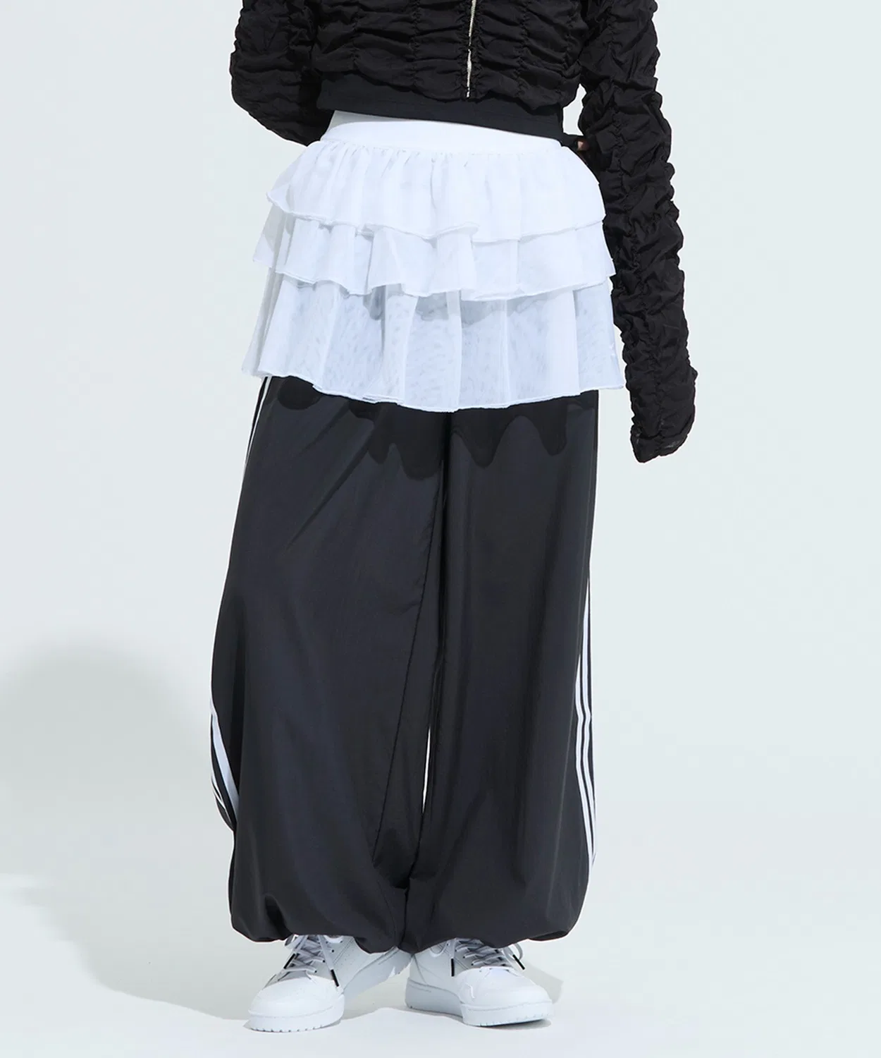 Женские спортивные штаны оверсайз с кулиском Adilenium FB TP Adidas, Black