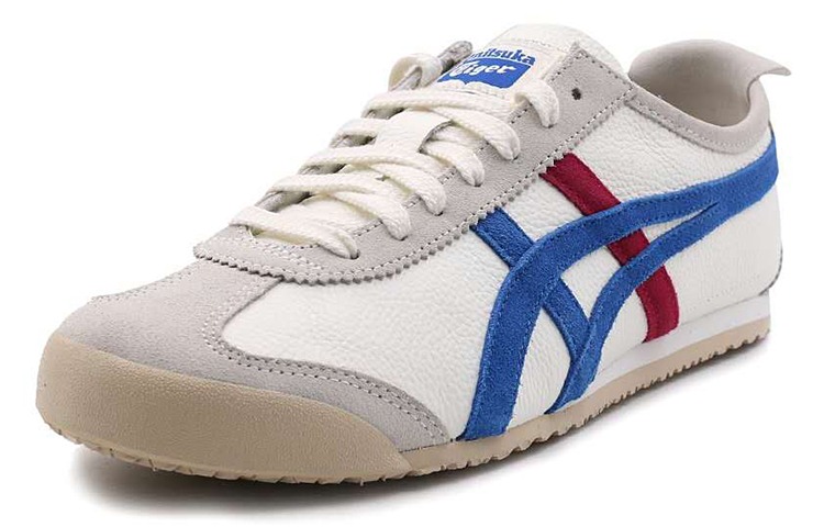 Кроссовки Onitsuka Tiger Mexico 66 Vintage, белый/синий/красный — фото 3