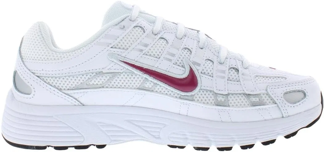 Детские кроссовки для мальчиков P-6000 GS Nike, White/Sweet Beet/Metallic Platinum — фото 2