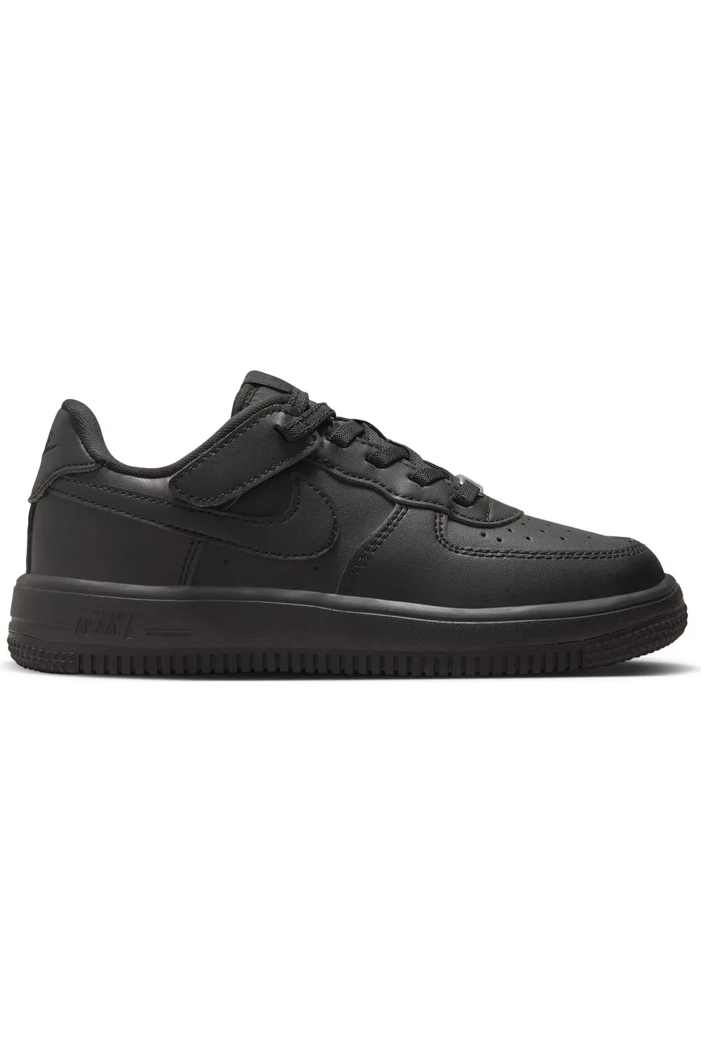 Детские кроссовки с EasyOn застежкой Air Force 1 Low Nike, 001 черный/черный — фото 3