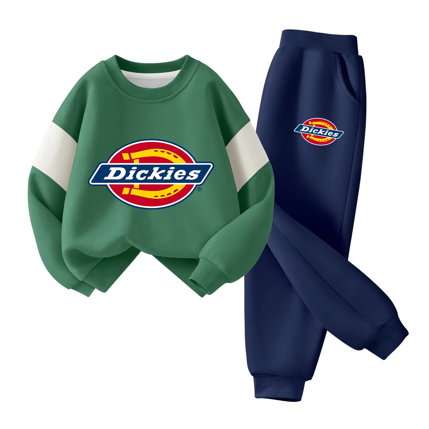 Детский спортивный комплект с логотипом Dickies, S Logo Forest Green+S Logo K Navy Blue