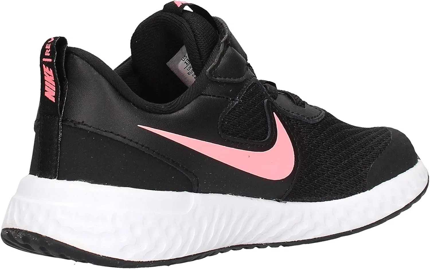 Детские кроссовки для бега Nike Revolution 5 (Gs) Nike, Black/Sunset Pulse — фото 4
