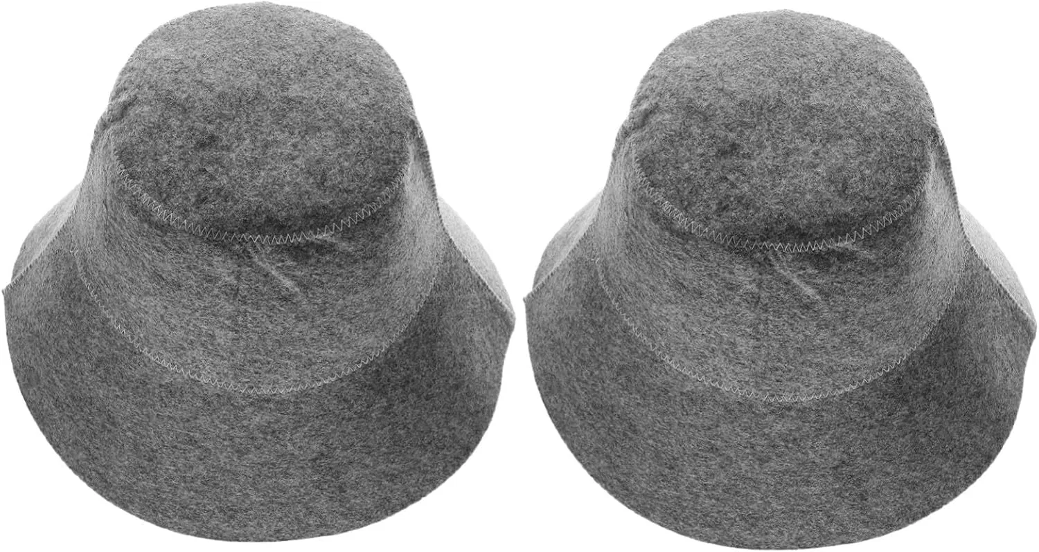 Шапочка для душа войлочная TOGEVAL, 2 шт, 30x30x19 см, Grey